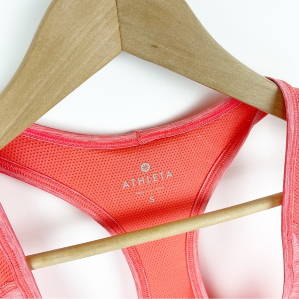 athleta Forerunner Tank Coral Sunset Racerback Size Small - Picture 2 of 8